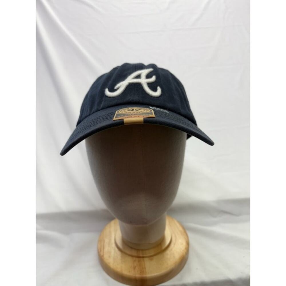 NWOT ‘47 Brand Atlanta Braves Franchise Fitted Cap MLB Logo Navy Unisex Small - Picture 2 of 10